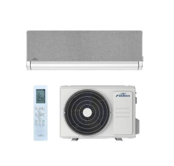 Fisher Art Fehér szett - Ezüstszürke textil cserélhető előlappal  2.5 kW