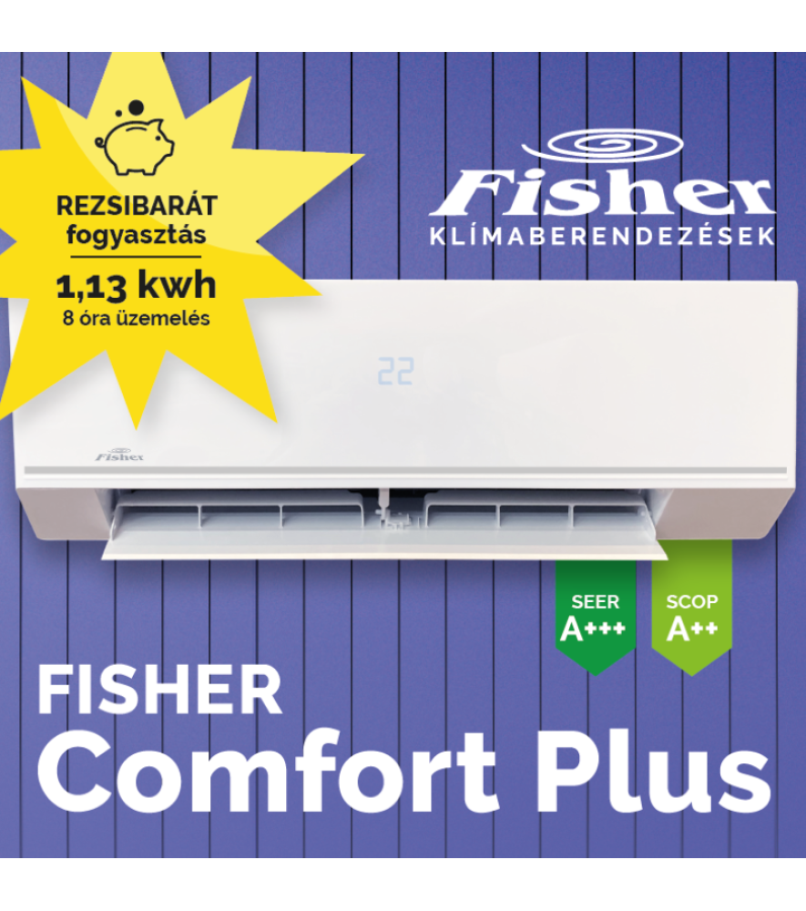 Fisher Comfort Plus inverteres multisplit klíma beltéri egység 3.5 kW