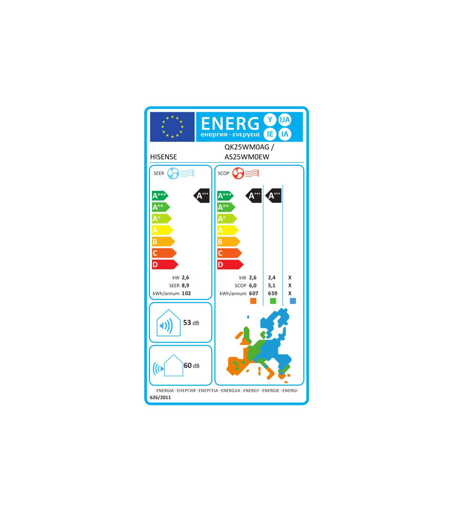 Hisense Air master fehér 3.5 kW