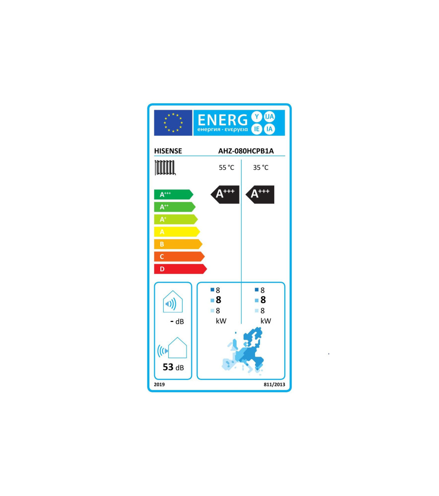 Hisense Hi-Therma II 8 kW monoblokk hőszivattyú (R290)