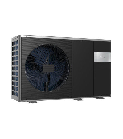 Midea monoblokkos M-Thermal 16 kW hőszivattyú (R32, 3 fázis, fűtőbetét 9 kW, fekete)