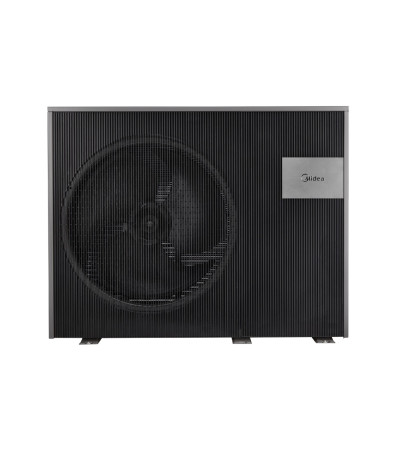 Midea Nature monoblokkos M-Thermal 8 kW hőszivattyú (R290, 1 fázis, fűtőbetét 3 kW, fekete)