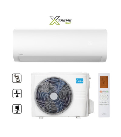 MBH 0,0% THM hitel -  Midea Xtreme Save oldalfali split klíma szett 5.3 kW