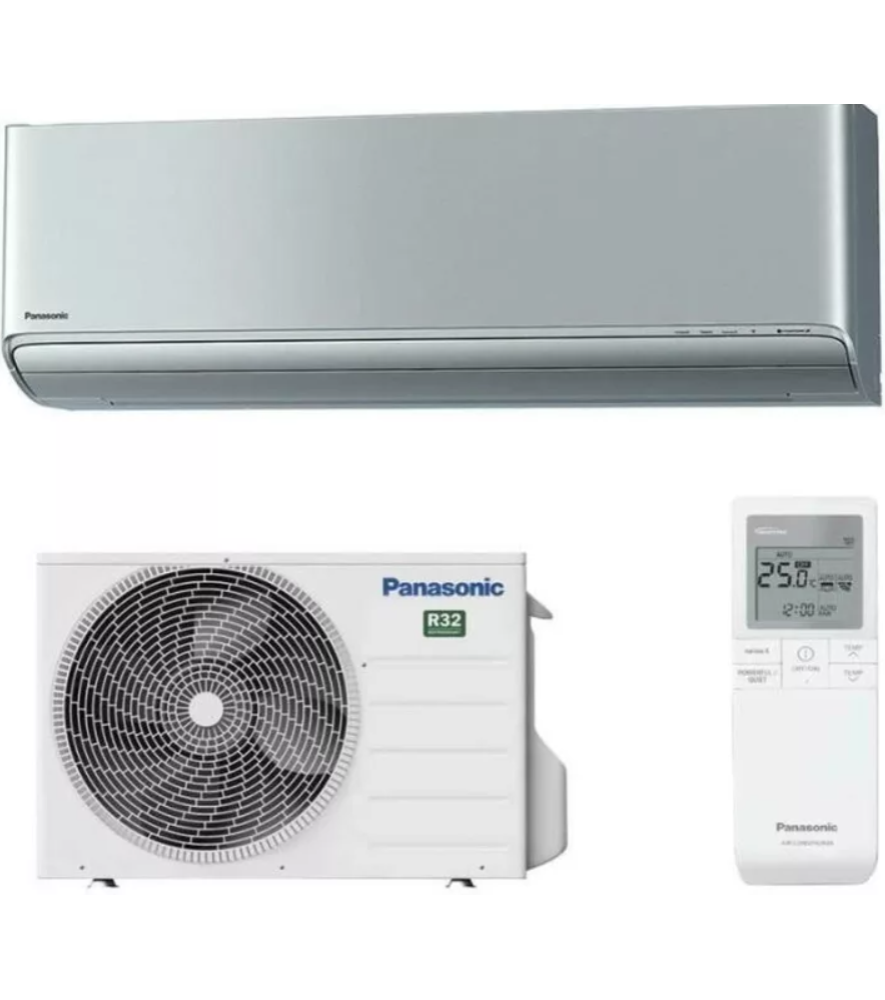 Panasonic XZ Etherea oldalfali split klíma 2.5 kW - Ezüst