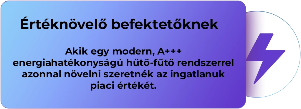 Értéknövelő befektetőknek