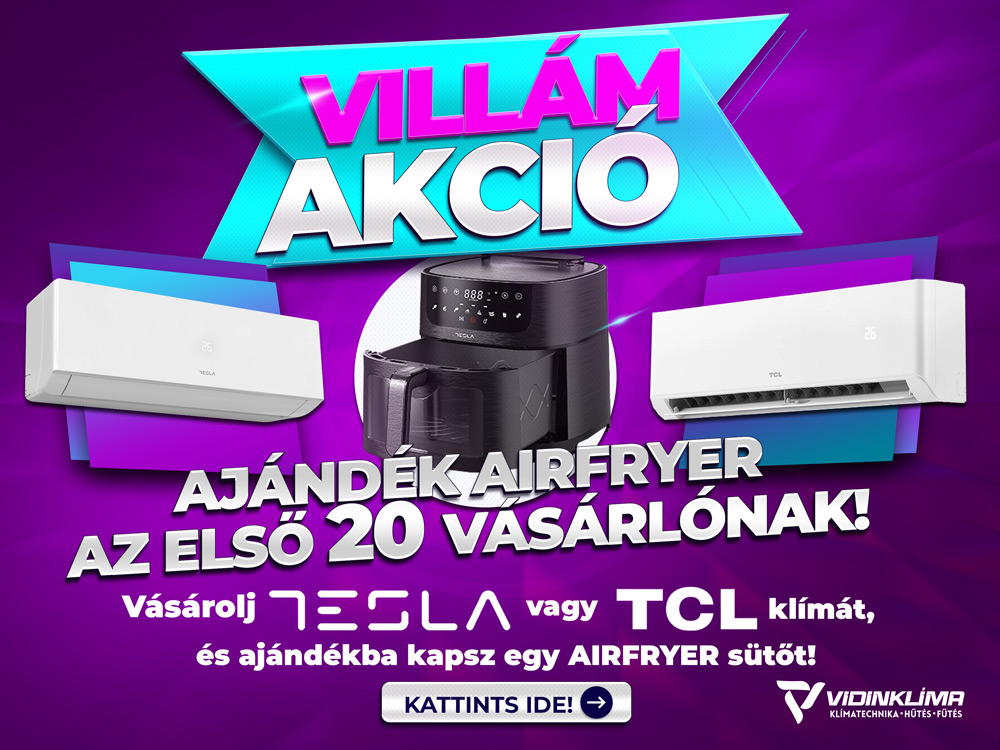 Ajándék airfryer akció